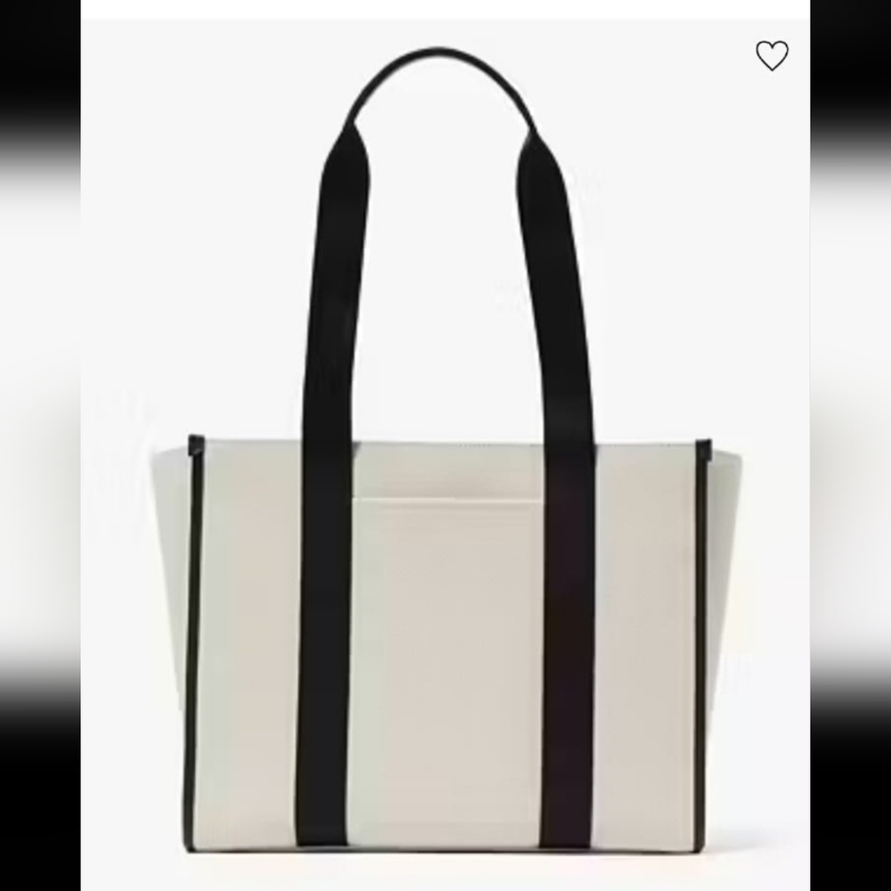 kate spade Black and White Logo Tote - Picture 5 of 5